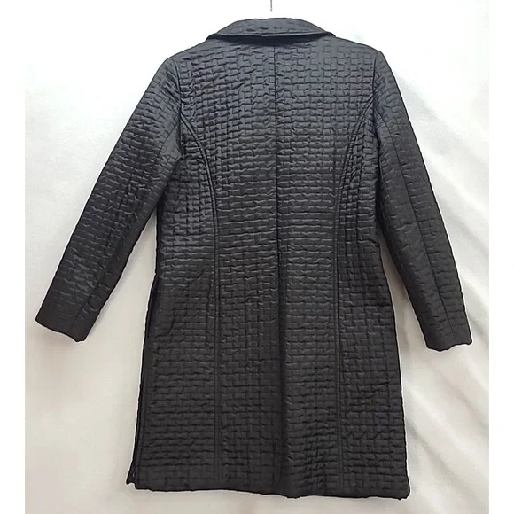 Elliott Lauren Knee‎ Length Quilted Jacket Sm Office Casual Capsule Missing Hood - Picture 2 of 9